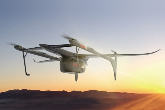 V1000 heavy-lift air cargo eVTOL prototype aircraft V1000 heavy-lift air cargo eVTOL prototype aircraft